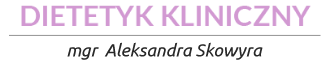 Dietetyk kliniczny Aleksandra Skowyra - logo